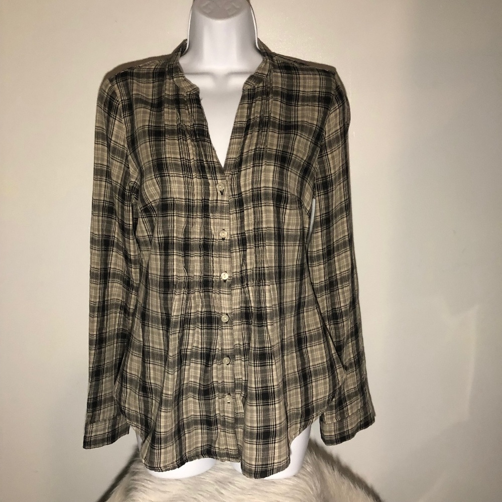 Converse Women's Plaid Button Down Shirt